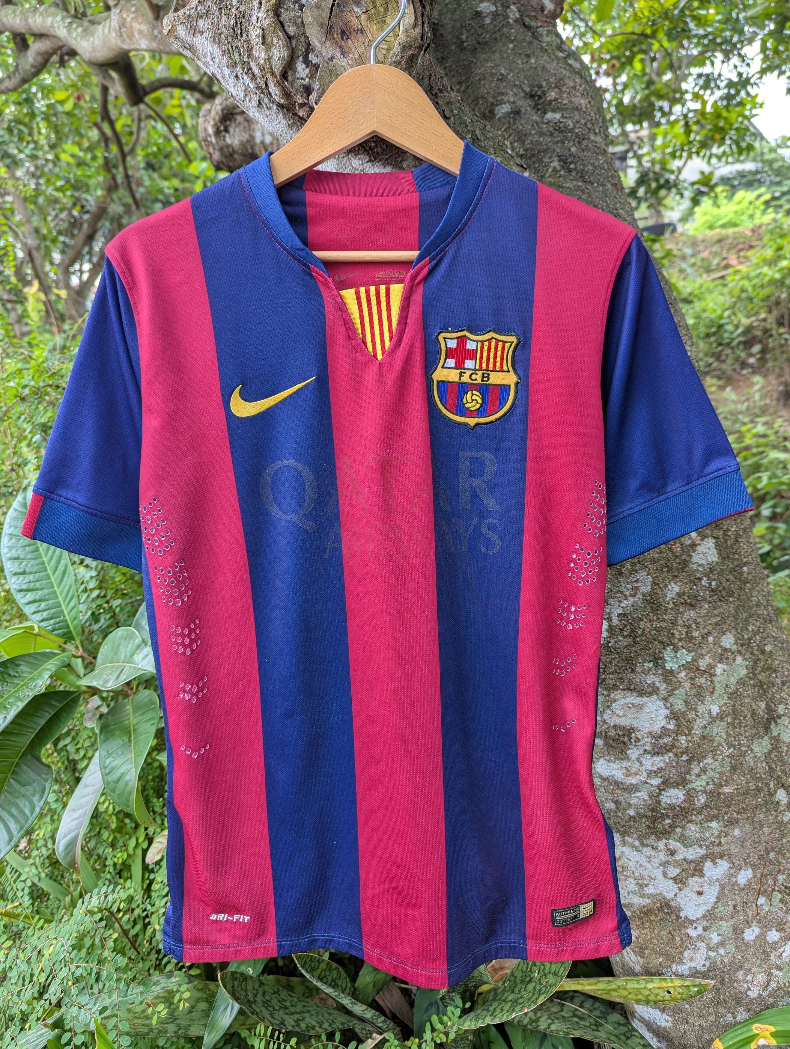 Nike Nike FC Barcelona 2014-2015 Home Football Jersey Shirt Messi Size US M / EU 48-50 / 2 - 1 Thumbnail