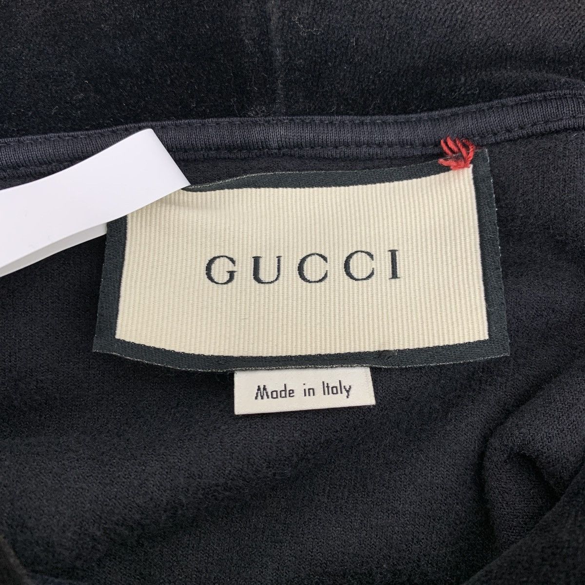 Gucci Gucci Black Red-Green Stripe Velvet Hooded Sweatshirt K26WX Size S / US 4 / IT 40 - 6 Thumbnail