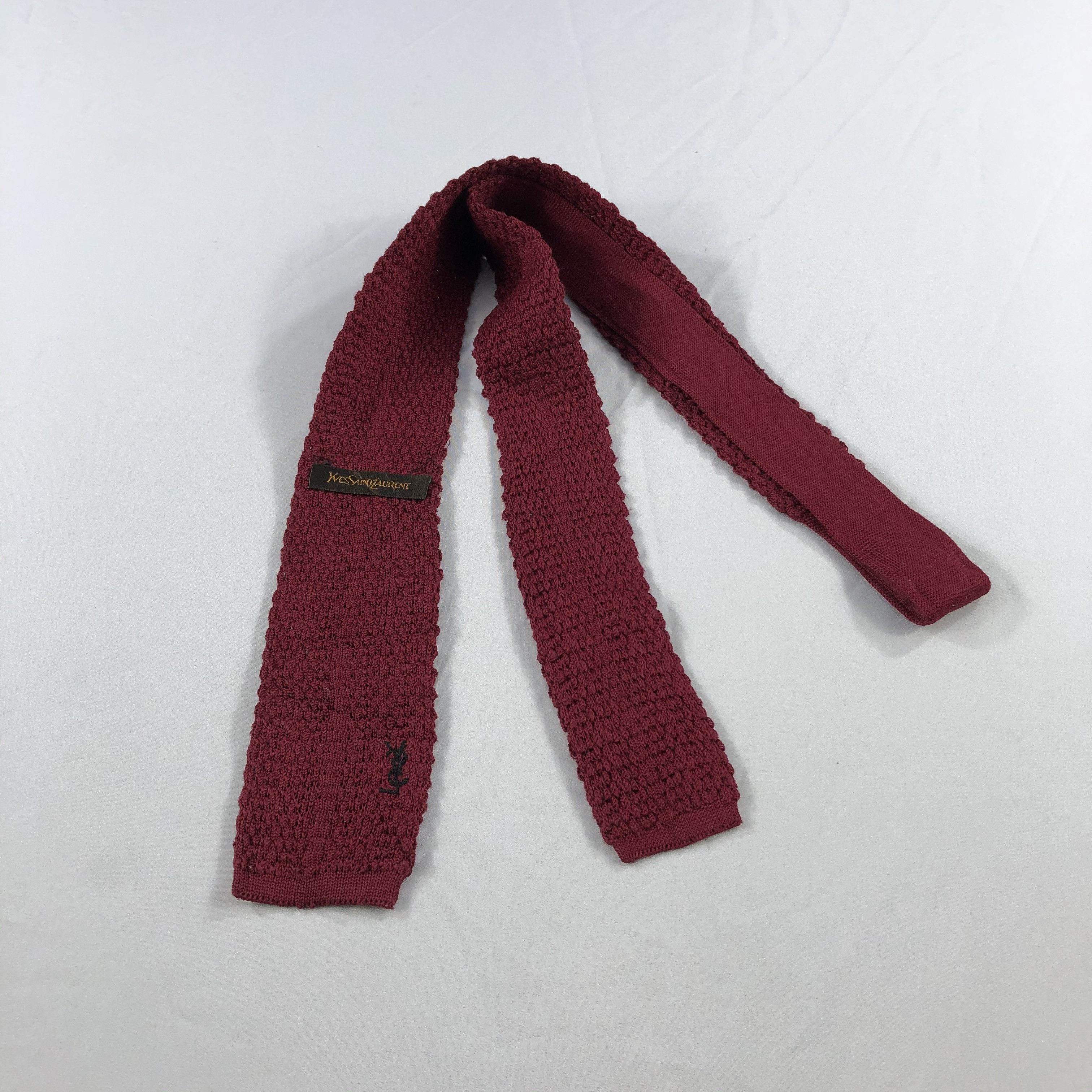 Yves Saint Laurent Yves Saint Laurent Knitted Neck Ties T70 Size ONE SIZE - 3 Thumbnail