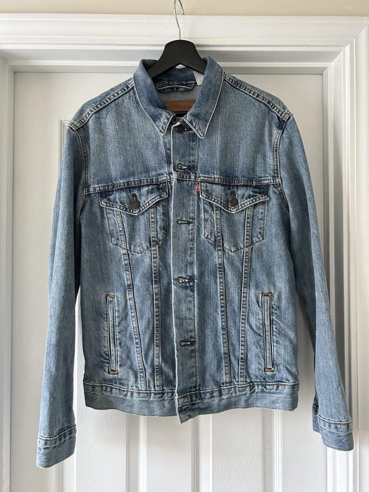 Levi's Levis Trucker Denim Jean jacket Size US M / EU 48-50 / 2 - 1 Thumbnail