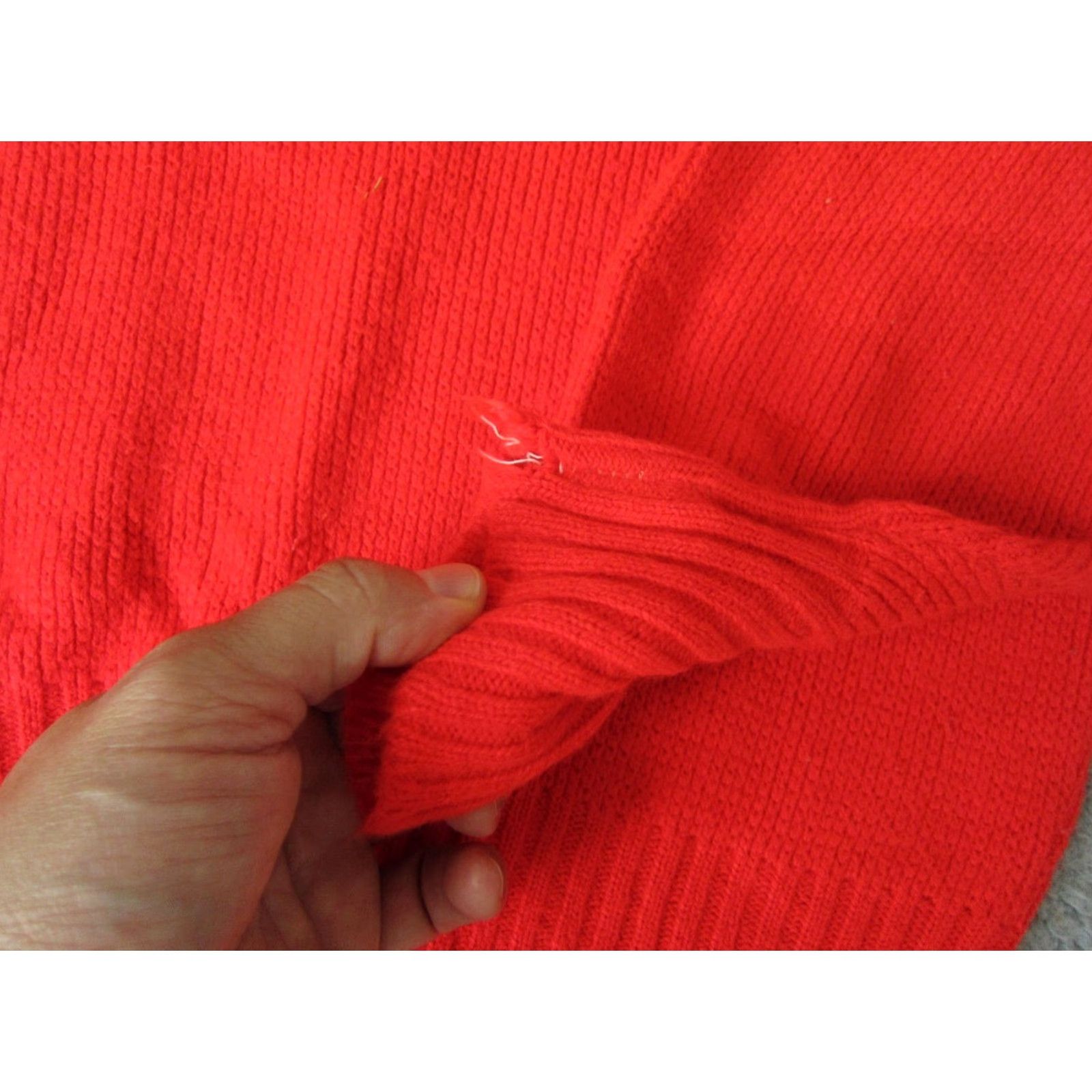 Vintage VINTAGE Sweater Womens M Red Black White Diamond Knit Casual Pullover 80s 90s Womens Size M / US 6-8 / IT 42-44 - 5 Thumbnail
