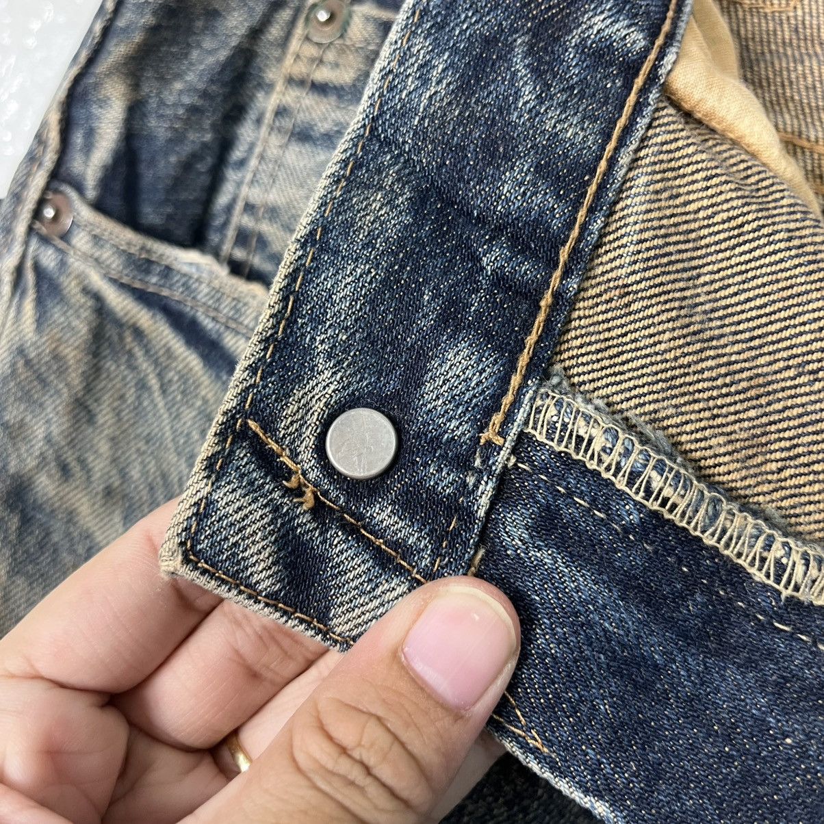 Japanese Brand Vintage Jump Juveneile Clip Distressed Short Denim Size US 32 / EU 48 - 16 Thumbnail
