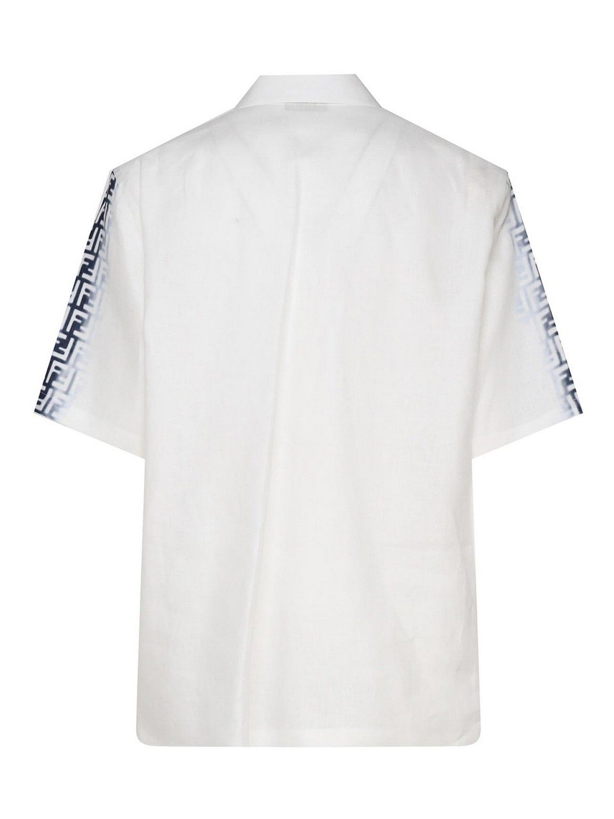 Fendi o1w1db10325 FS0795 Shirt in Blue & White Size US L / EU 52-54 / 3 - 2 Thumbnail