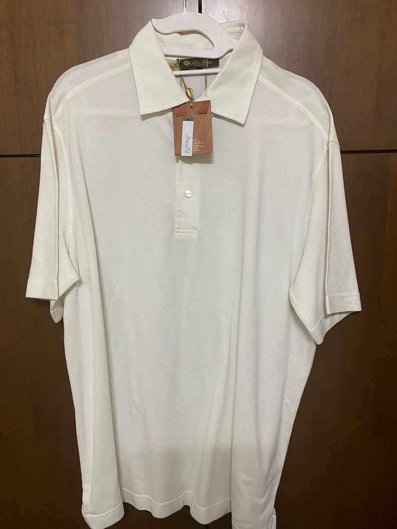 Loro Piana LORO PIANA Men's short-sleeved polo shirt T-shirt Size US XL / EU 56 / 4 - 1 Thumbnail