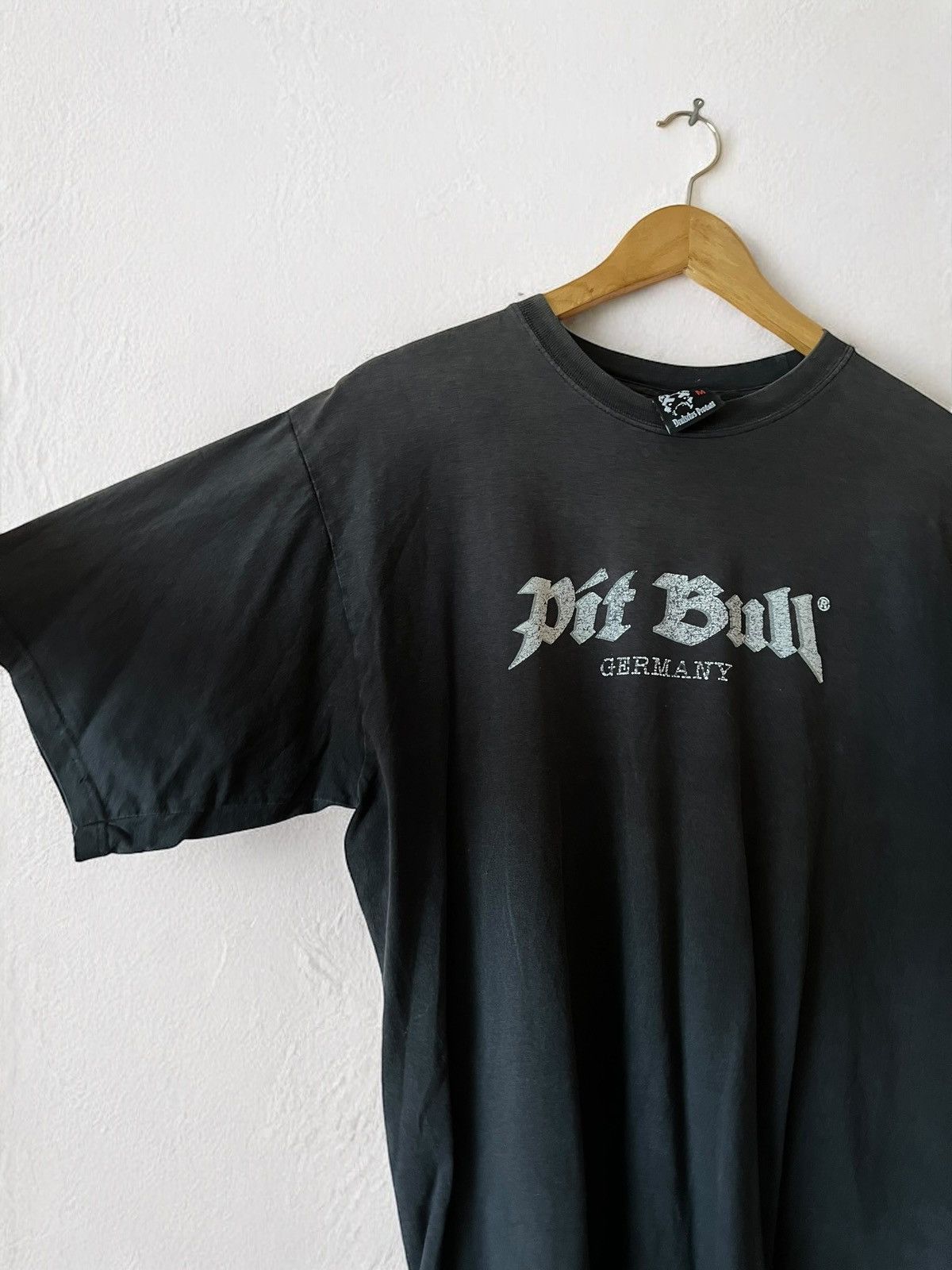 Band Tees × Vintage PIT BULL GERMANY “BRASS KNUCKLES” HOOLIGAN VINTAGE 90s TEE Size US M / EU 48-50 / 2 - 3 Thumbnail
