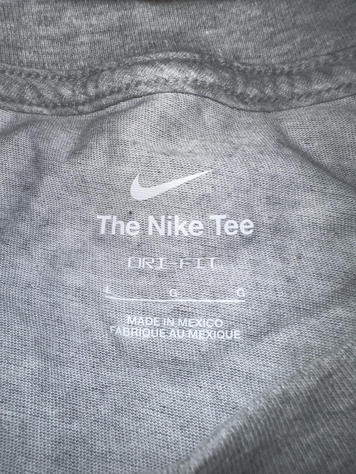 Nike Nike Women's Ohio State Buckeyes Wordmark Cropped Grey T-Shirt Size L / US 10 / IT 46 - 3 Thumbnail