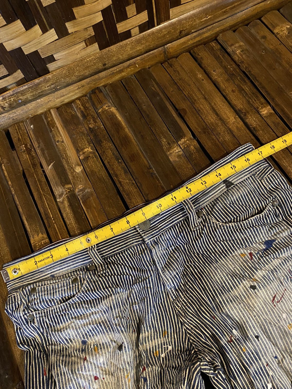 14th Addiction × 20471120 × If Six Was Nine VAROS DENIM PANTS Size US 34 / EU 50 - 12 Thumbnail