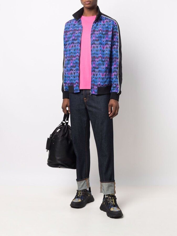 Valentino o1y0525 Bomber Jacket in Multicolor Size US M / EU 48-50 / 2 - 5 Thumbnail