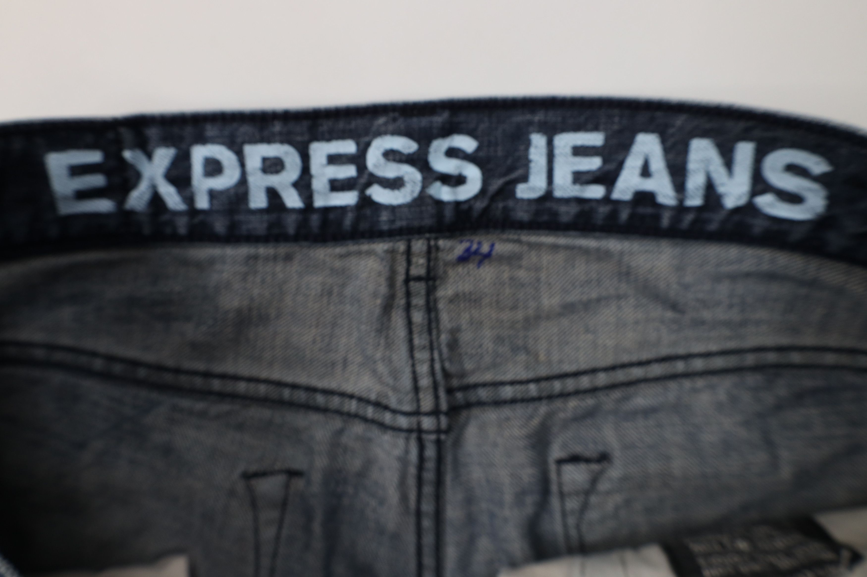 Express Vintage Y2K Express Kingston Boot Cut Wide Leg Jeans Blue Size US 34 / EU 50 - 7 Thumbnail