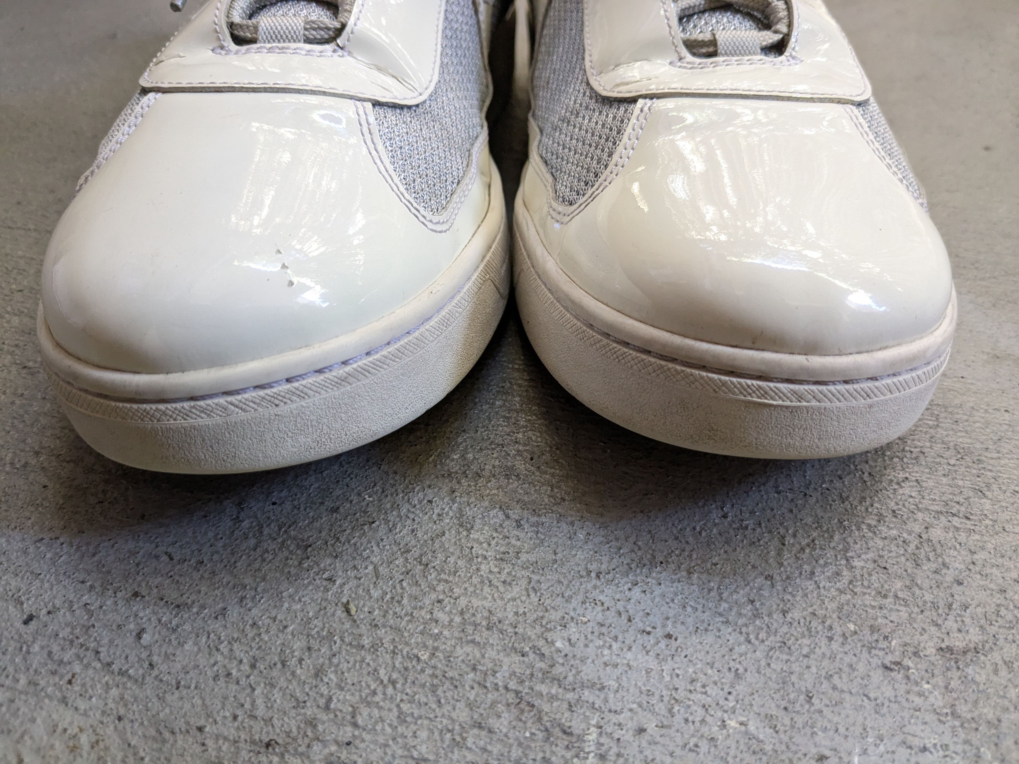 Prada Prada America's Cup White Patent Leather 8 Low Silver Red Size US 8 / EU 41 - 2 Thumbnail