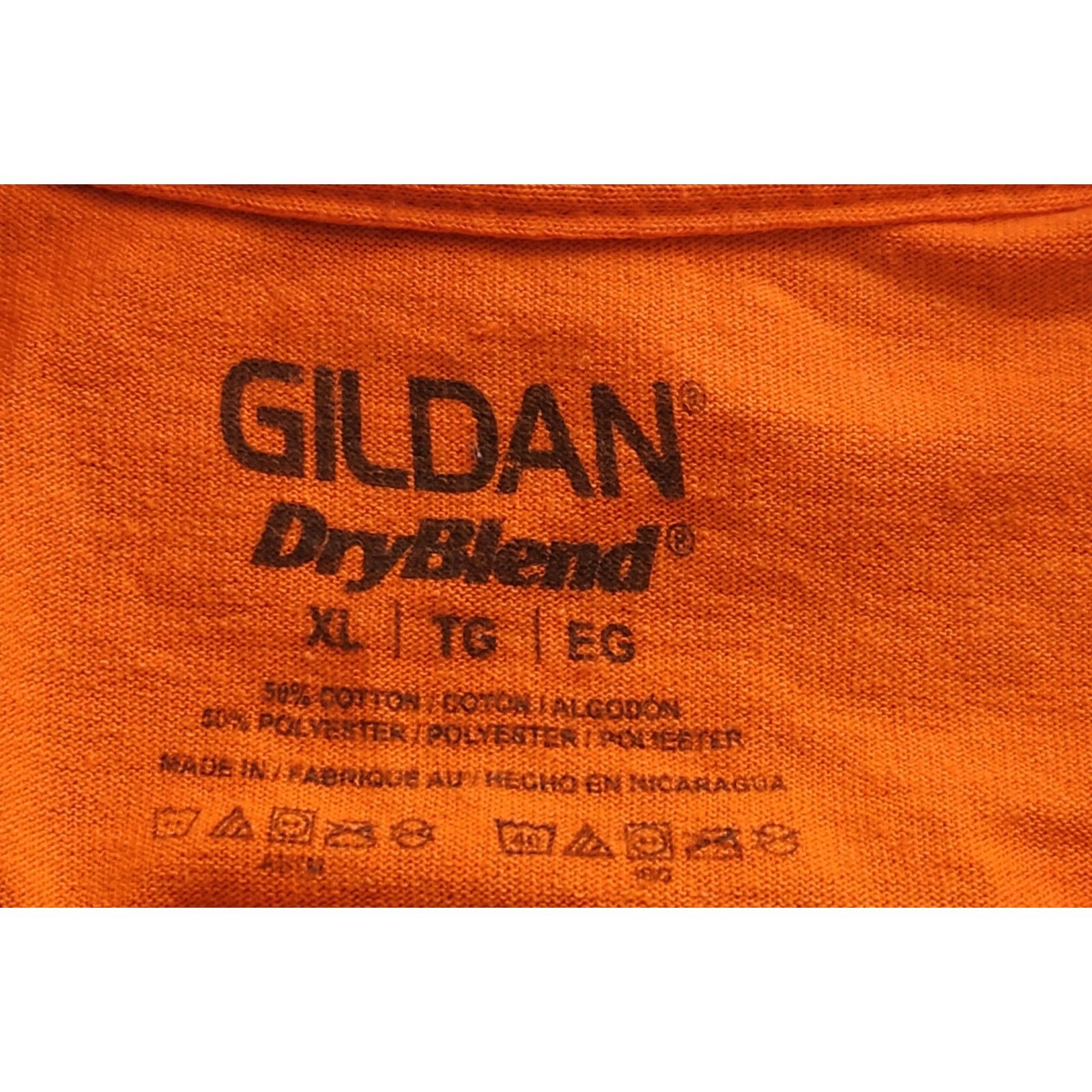 Gildan Gildan Bright Orange Crew Neck Short Sleeves T Shirt XL Size US XL / EU 56 / 4 - 4 Thumbnail