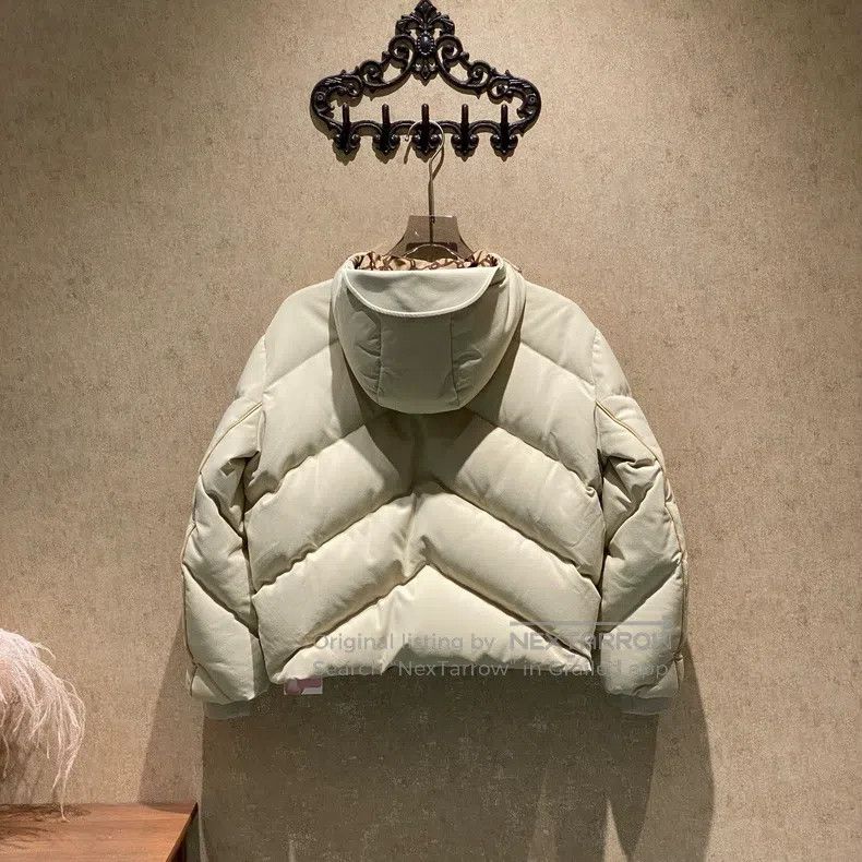 Hermes Hermes Beige Lining Monogrammed Hooded Down Jacket Size XXS / US 00 / IT 34 - 2 Thumbnail