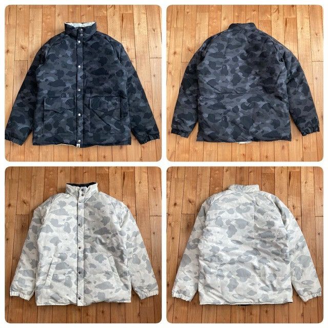 Bape 🔥Reversible🔥 White Camo x Black Camo Down Jacket BAPE NIGO Size US L / EU 52-54 / 3 - 1 Thumbnail