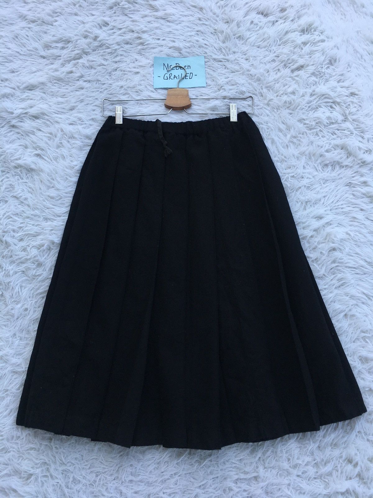 Comme des Garcons Rare Vintage Comme Des Garcons robe de chambre Wool Skirt Size 24" / US 00 / IT 34 - 1 Thumbnail