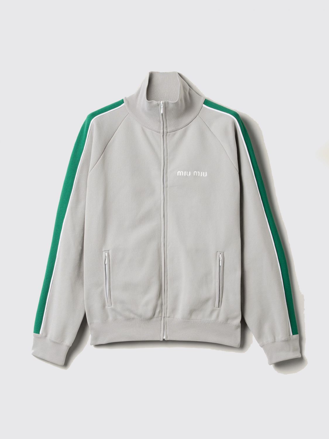 Miu Miu Miu Miu Sweatshirt Woman Grey Size XS / US 0-2 / IT 36-38 - 1 Preview