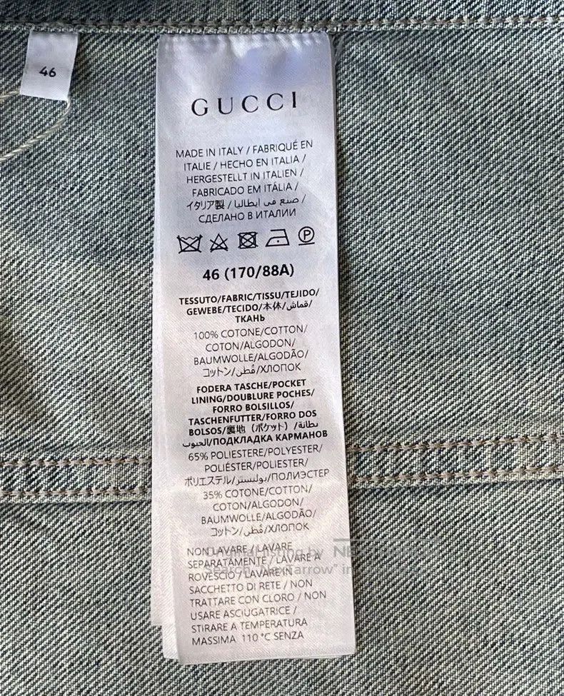 Gucci Gucci Double G printed logo denim jacket Size US S / EU 44-46 / 1 - 6 Thumbnail