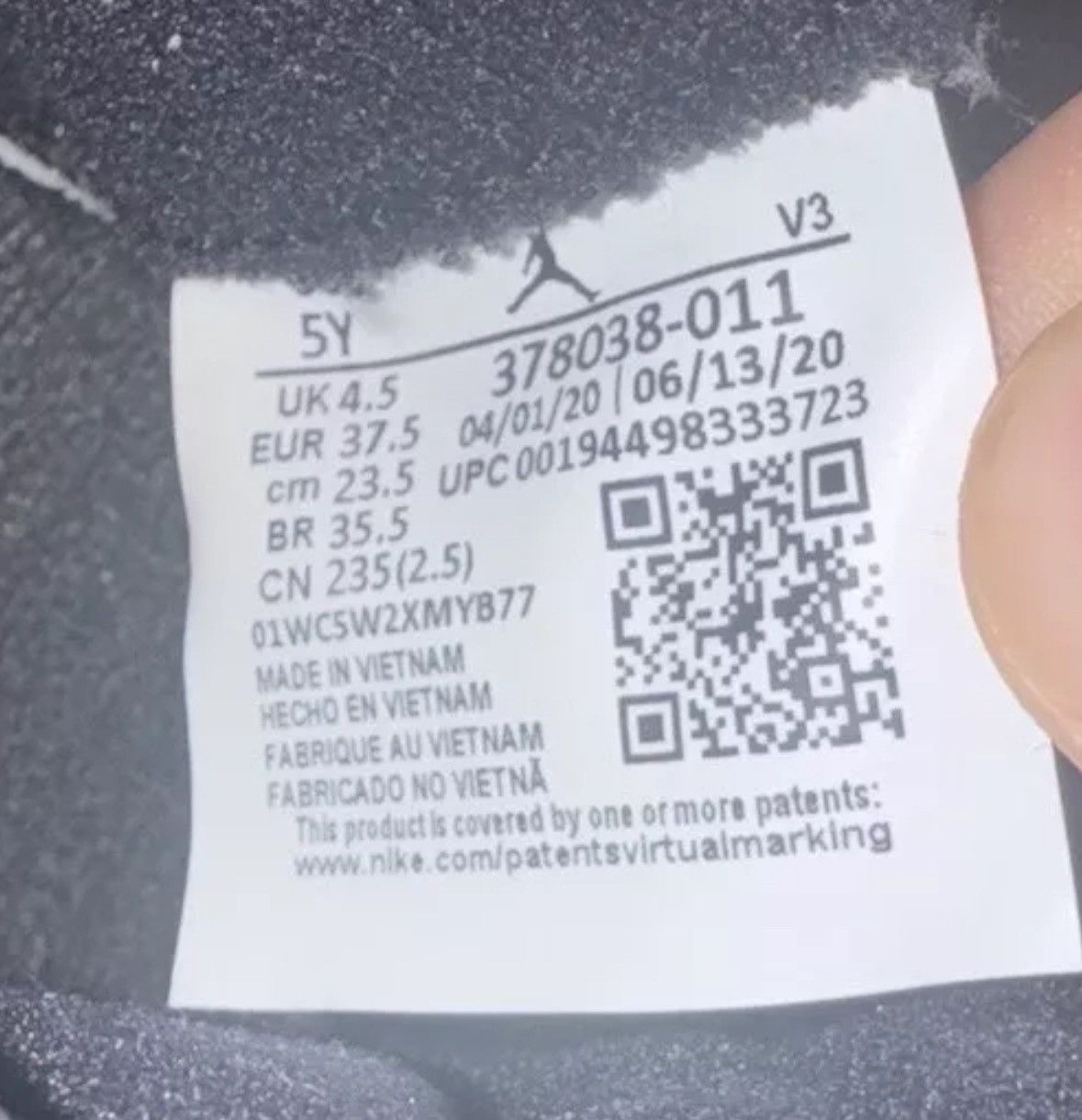 Nike (Gs) Retro 11 Jubilee Size:5y Size US 5 / EU 37 - 9 Thumbnail