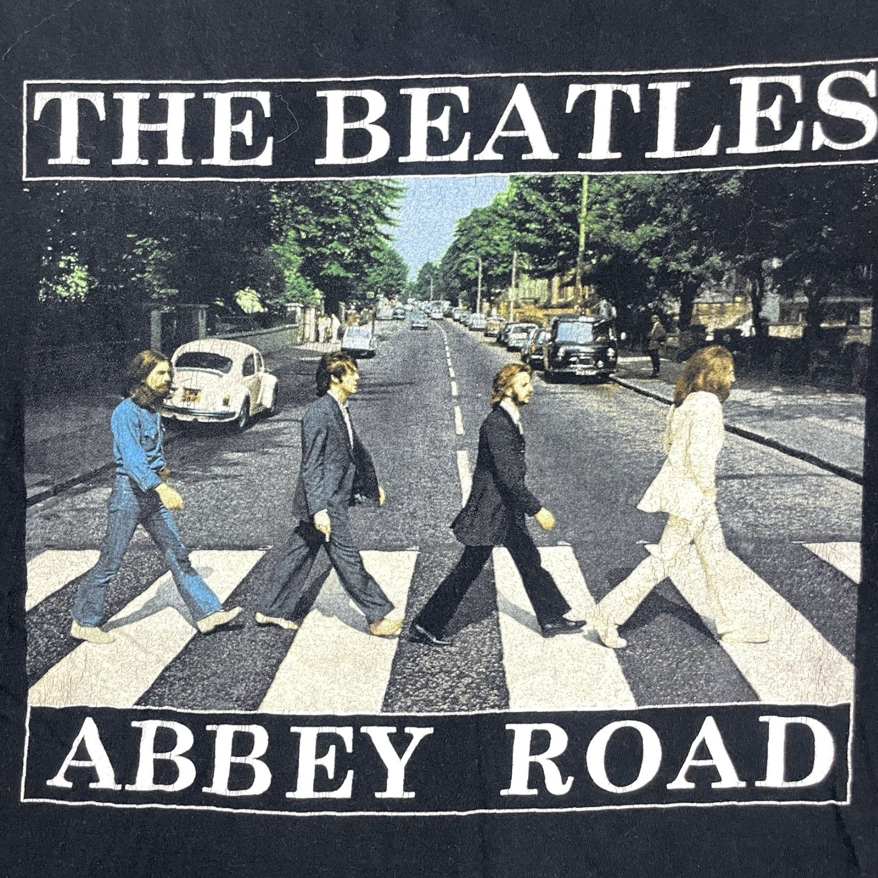 Vintage The Beatles Shirt Men Adult Medium Black Abbey Road Album Graphic M Band Tee Mens Size US M / EU 48-50 / 2 - 3 Thumbnail