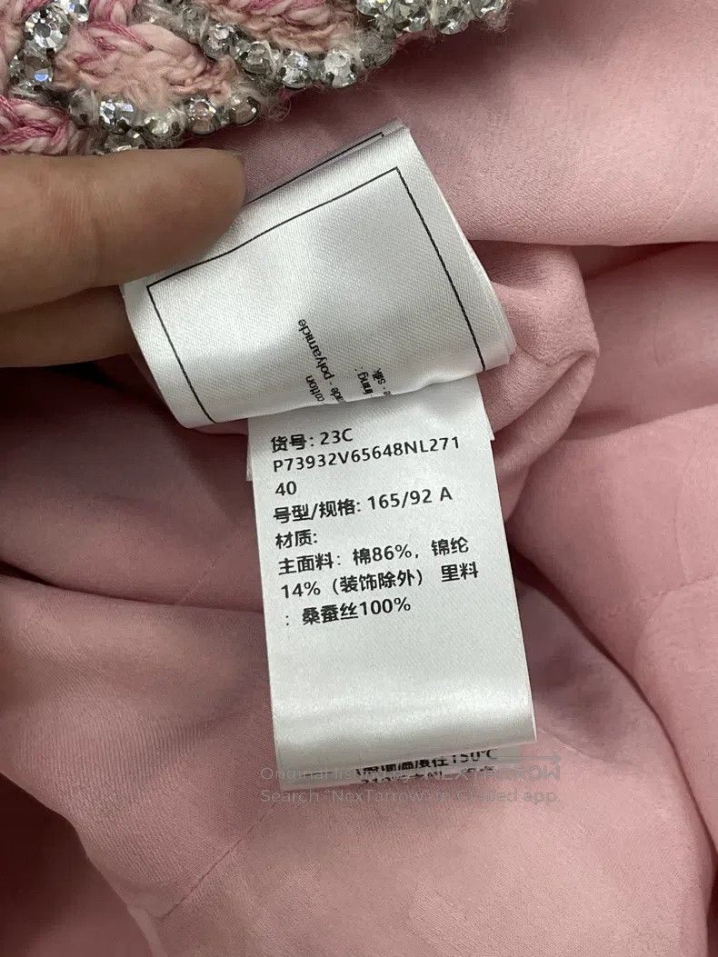 Chanel Chanel 23C pink rhinestones with floral two-piece fake two Size S / US 4 / IT 40 - 7 Thumbnail