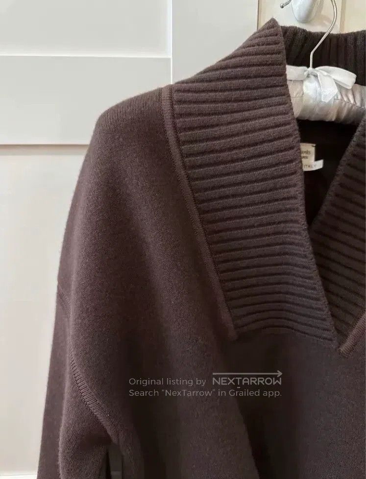 Hermes Hermes Brown Melange Wool Sweater Top Size XS / US 0-2 / IT 36-38 - 3 Thumbnail