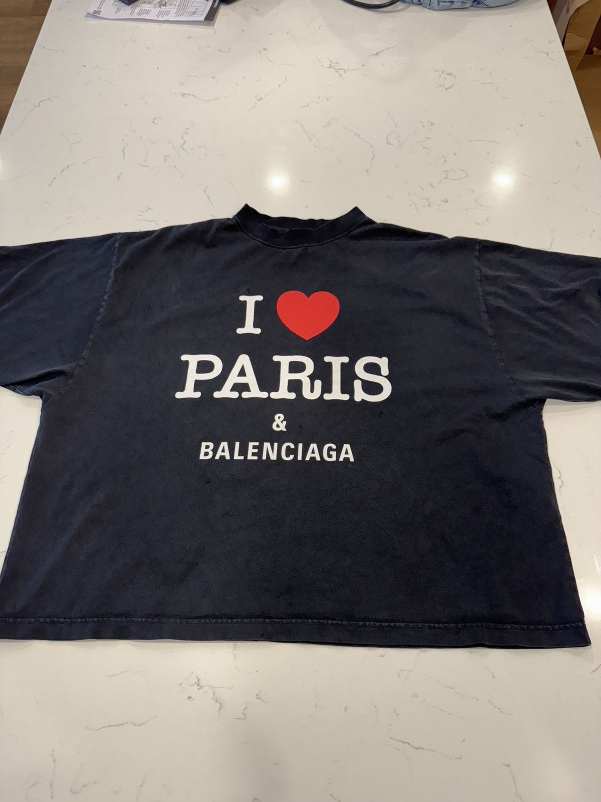 Balenciaga I Love Paris T-Shirt (Black) – The Factory KL