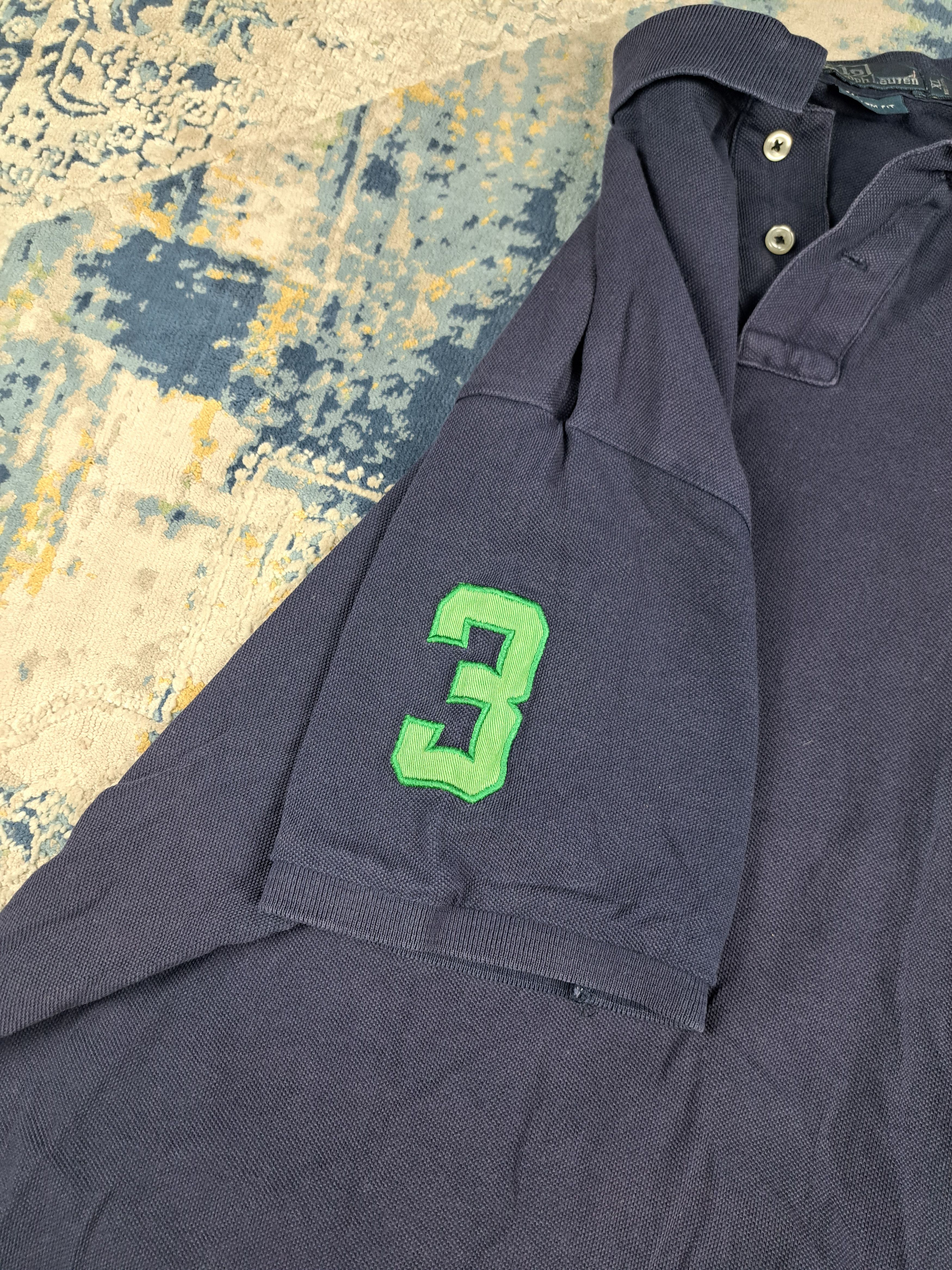 Polo Ralph Lauren Polo Ralph Lauren Big Pony "3" Polo Shirt y2k Drip Old Money Size US XL / EU 56 / 4 - 3 Thumbnail