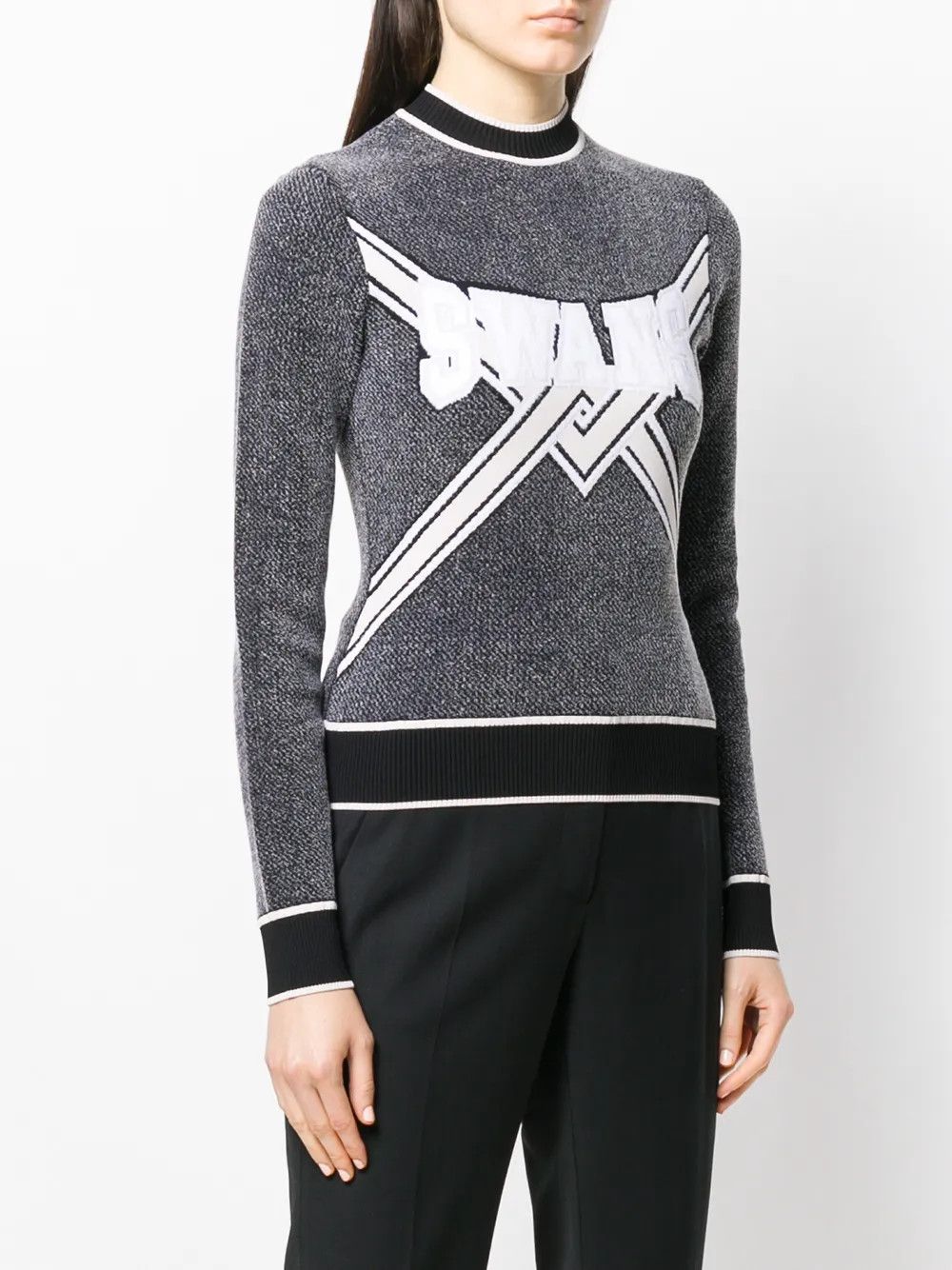 Off-White o1y1225 Round Collar Sweater in Multicolor Size M / US 6-8 / IT 42-44 - 2 Thumbnail