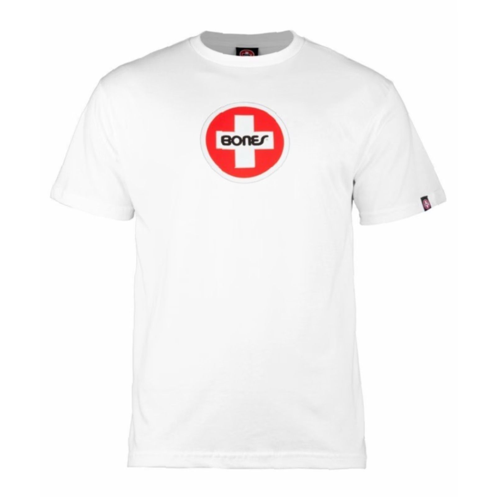 Bones BONES Shirt Skateboard White XL Mens T-Shirt New Bones Bearings Circle Swiss White Size XL Size US XL / EU 56 / 4 - 2 Thumbnail