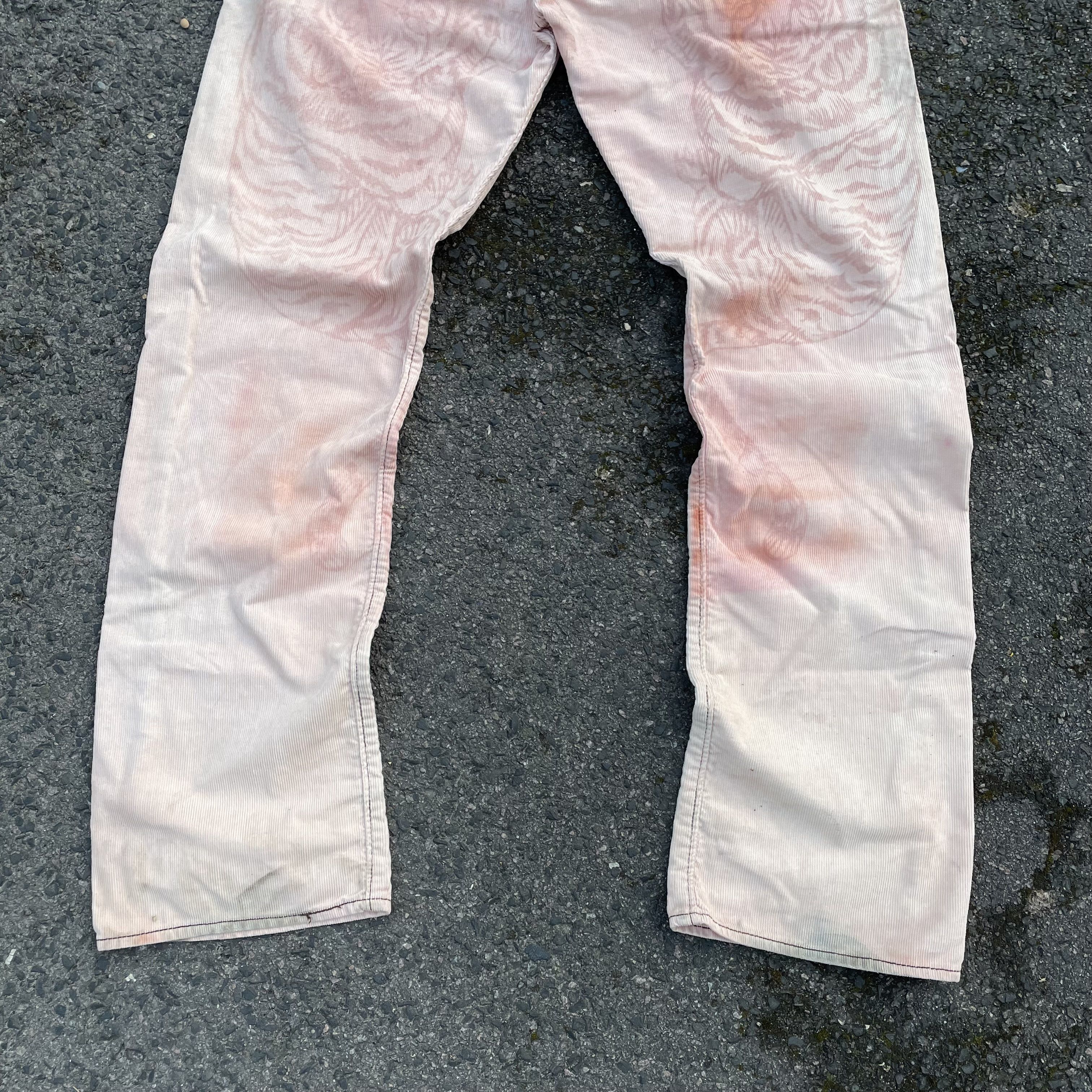 Levi's Levi's custom tiger Upcycled pants 1 of 1 streetwear Y2K Size US 36 / EU 52 - 4 Thumbnail