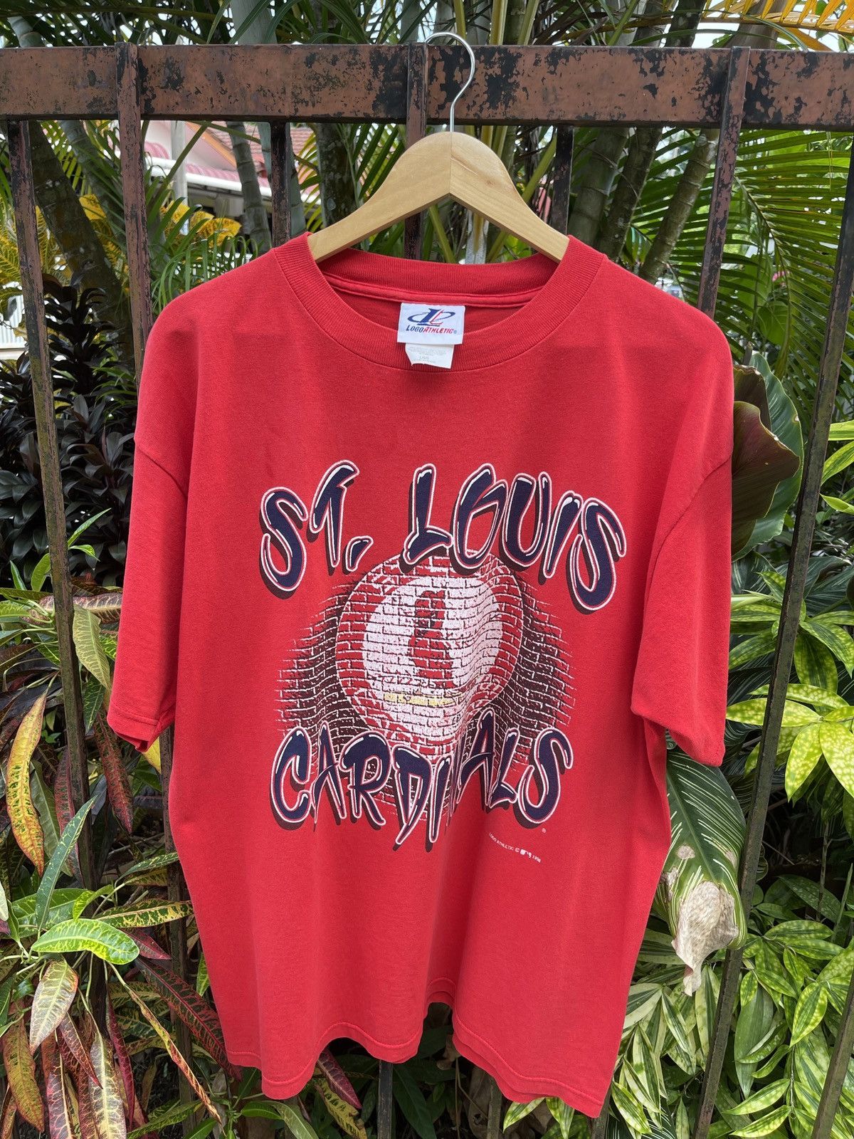 MLB × Vintage Last Drop🔥Rare🔥Vintage 90s St Louis Cardinals T-Shirt Size US L / EU 52-54 / 3 - 1 Thumbnail