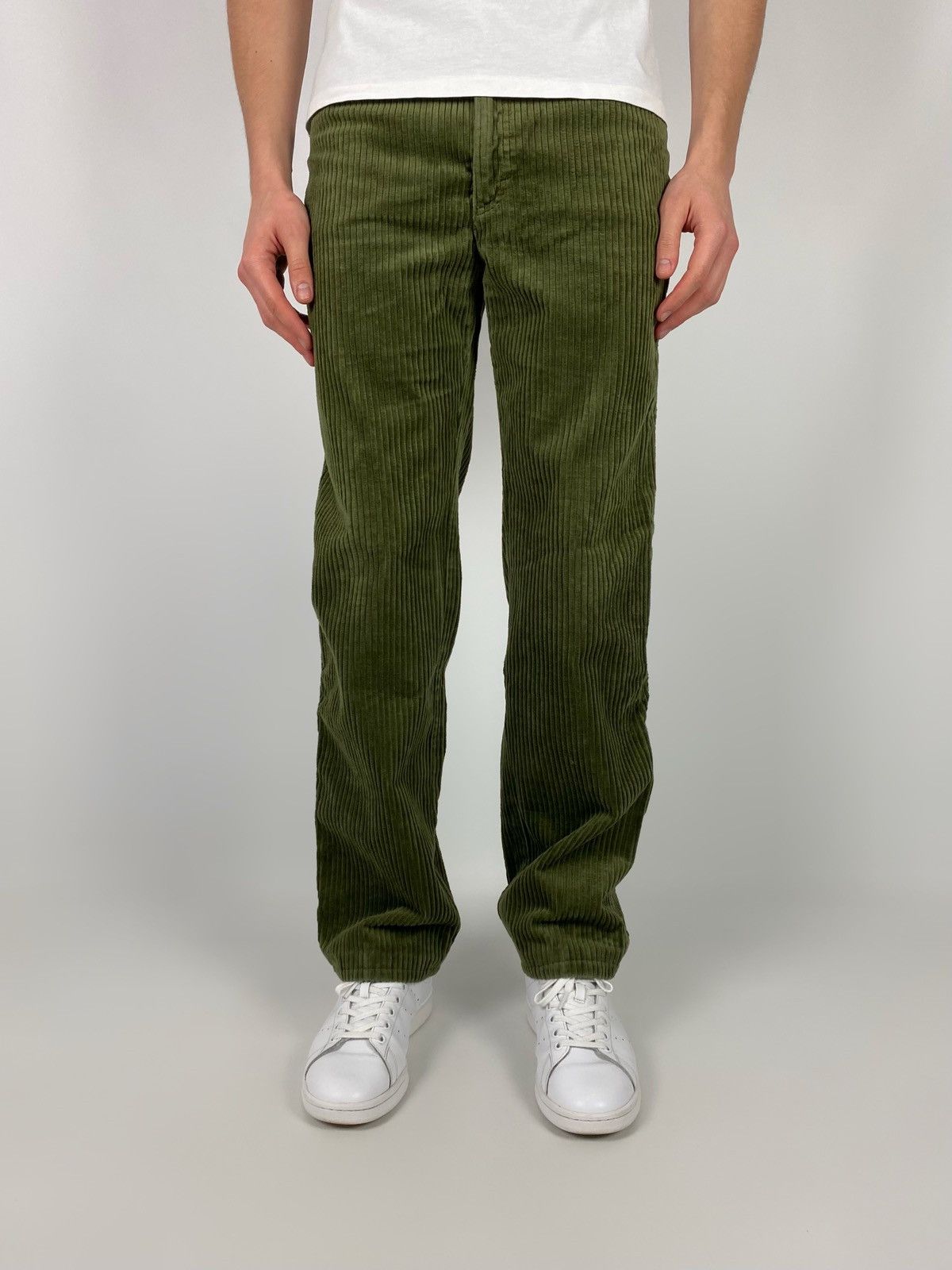Vintage 1970’s Vintage UFO Green Jumbo Corduroy Pants Size US 33 - 1 Thumbnail