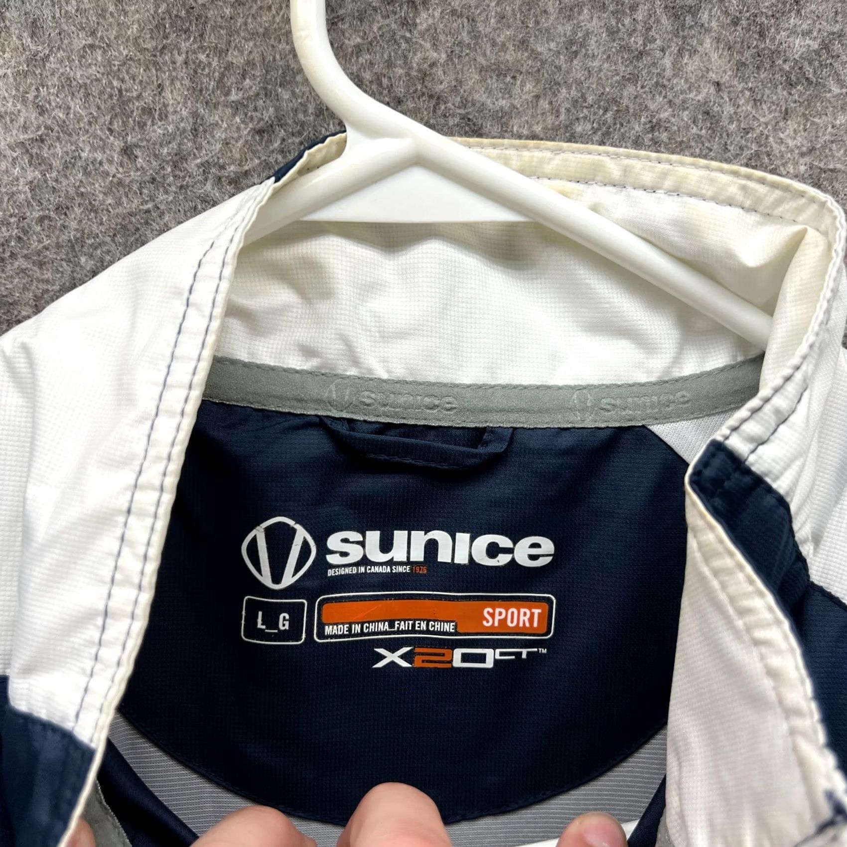 Vintage VINTAGE Sunice Sweater Men L Blue Navy Windbreaker 1/4 Zip Sport X20 US Open Merion Logo Pullover S/S Regular Mens Size US L / EU 52-54 / 3 - 5 Thumbnail
