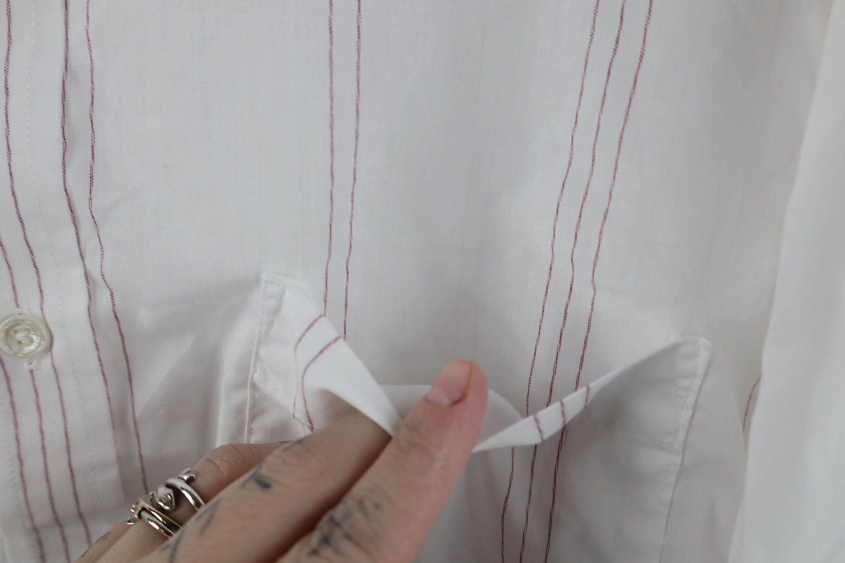 Vintage Vintage 80s 90s Streetwear Striped Collared Button Shirt USA Size US M / EU 48-50 / 2 - 6 Thumbnail