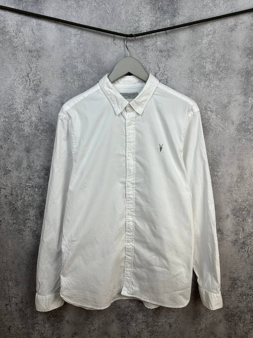 Allsaints ALLSAINTS Hawthorne LS Shirt Poplin Cotton White Button Up Size US L / EU 52-54 / 3 - 1 Thumbnail