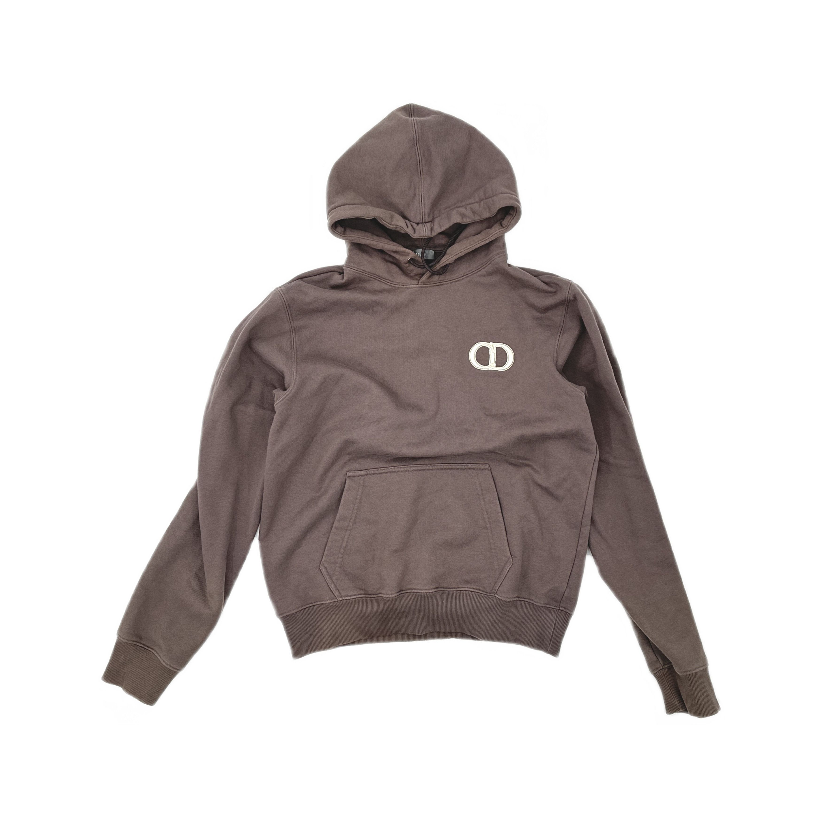 Dior Dior CD Logo Brown Hoodie Size S Size US S / EU 44-46 / 1 - 1 Thumbnail