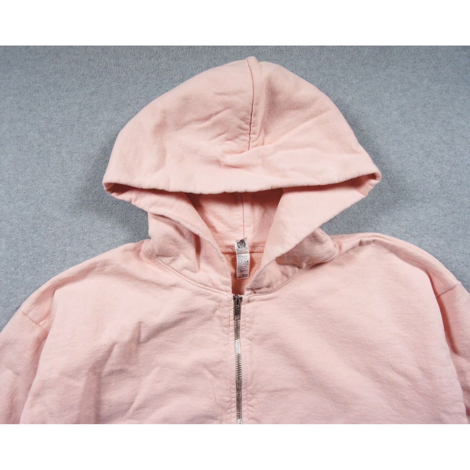 Los Angeles Apparel Los Angeles Apparel Hoodie Women Small / Medium Pink Cropped Full Zip Sweatshirt Size S / US 4 / IT 40 - 2 Thumbnail
