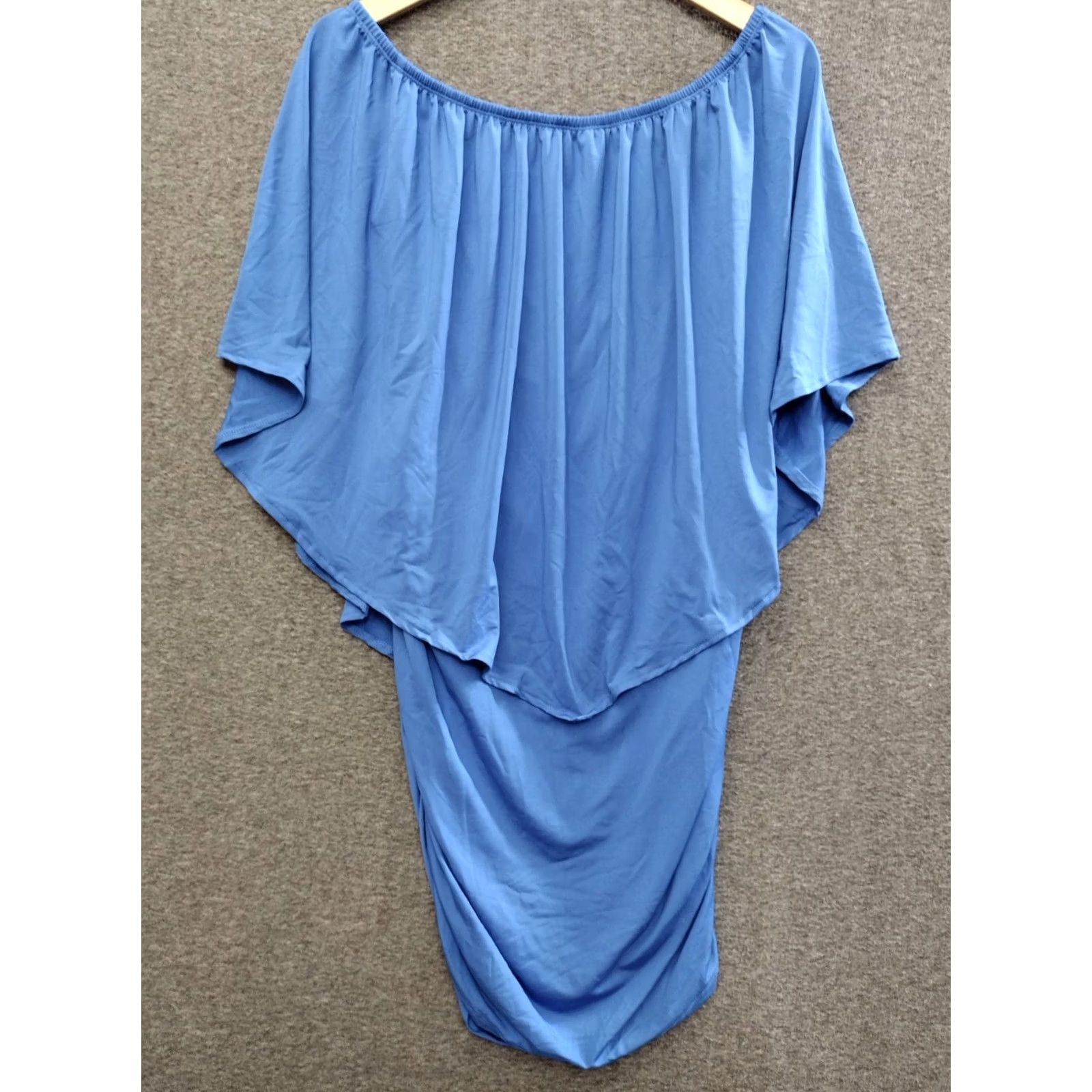 Vintage Unbranded Women's Off the Shoulder Body on Dress Shirt Blues L Women Off the Shoulder Short Dress Blue Party/Cocktail XS-Plus? Size L / US 10 / IT 46 - 5 Thumbnail