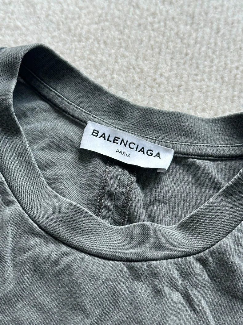 Balenciaga Balenciaga Washed black logo short sleeve Size US L / EU 52-54 / 3 - 5 Thumbnail
