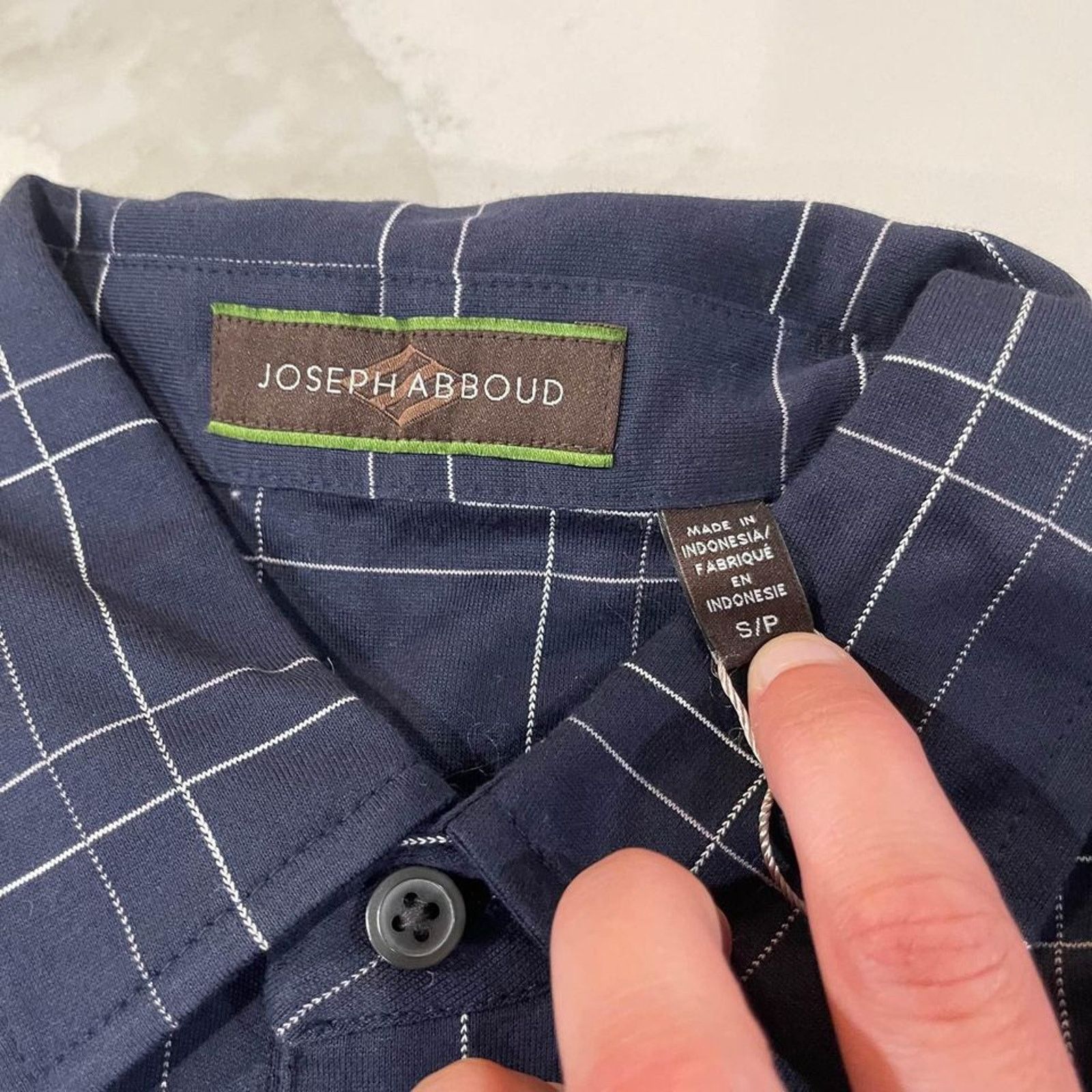 Joseph Abboud Joseph Abboud NWT Blue Henley Short Sleeve Shirt Men's Small Size US S / EU 44-46 / 1 - 4 Thumbnail