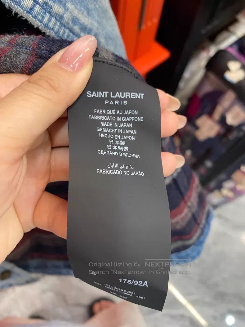 Saint Laurent Paris Saint Laurent Paris Blue denim jacket i Size US S / EU 44-46 / 1 - 6 Thumbnail
