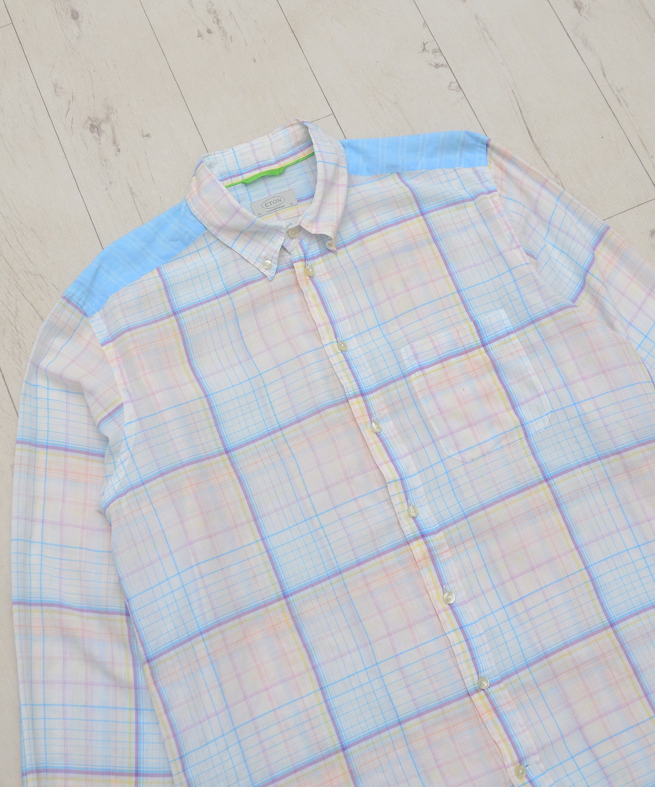 Eton Eton Luxury Shirt Button Patchwork Size US XL / EU 56 / 4 - 3 Thumbnail