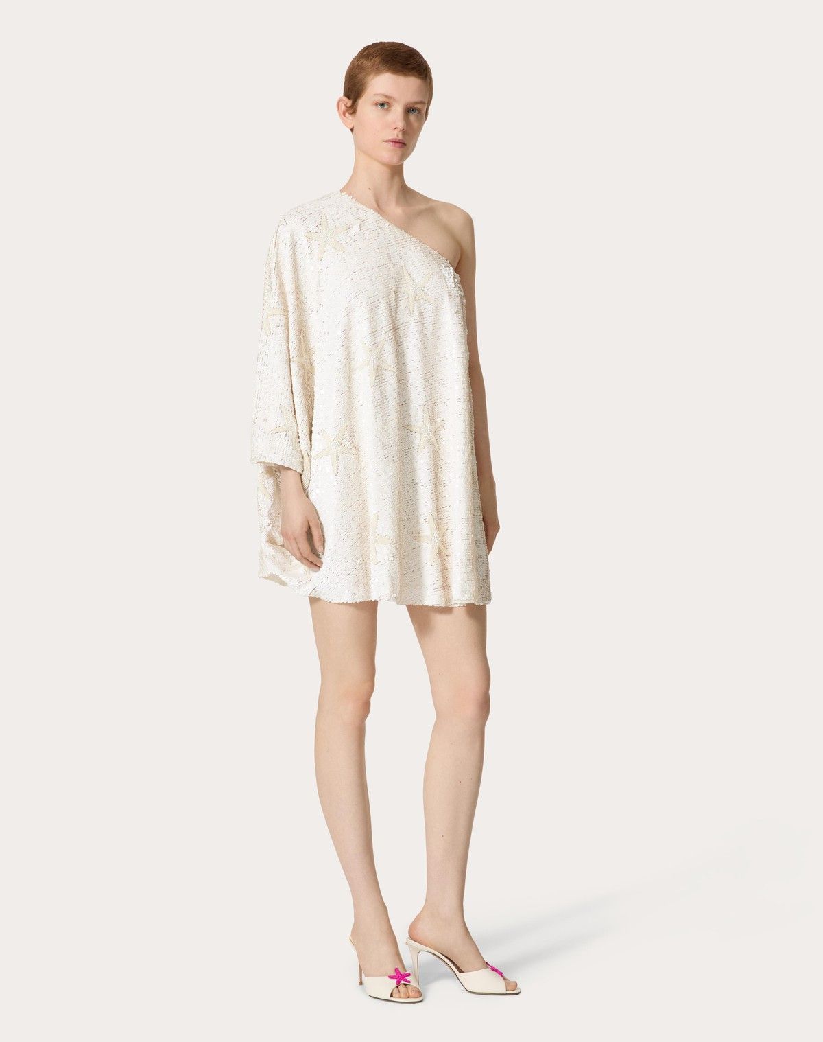 Valentino o1s1wg110525 Tulle Embroidered Short Dress in Multicolor Size XS / US 0-2 / IT 36-38 - 3 Thumbnail