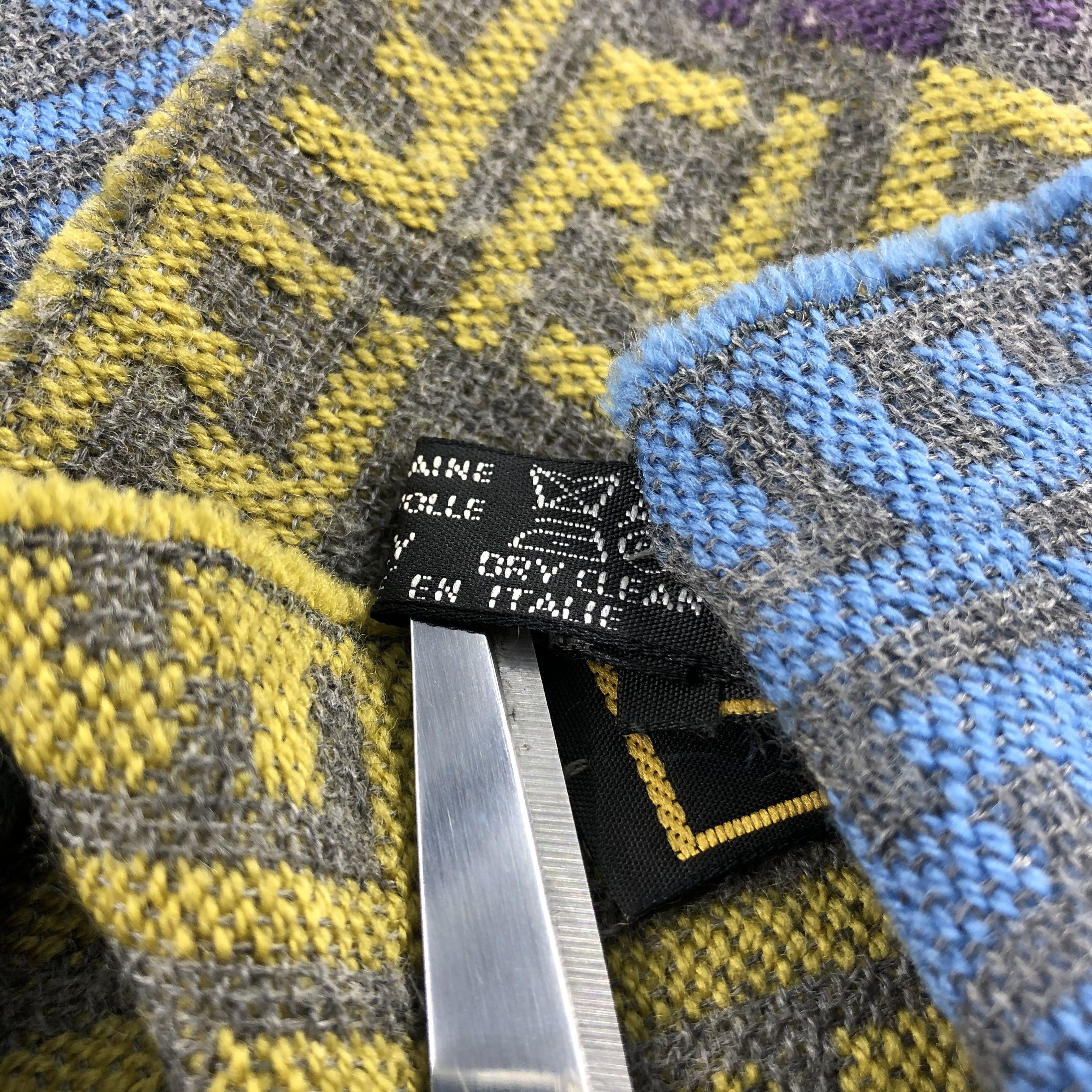 Fendi FENDI MONOGRAM Multicolor Scarf Muffler Wool V752 Size ONE SIZE - 6 Thumbnail