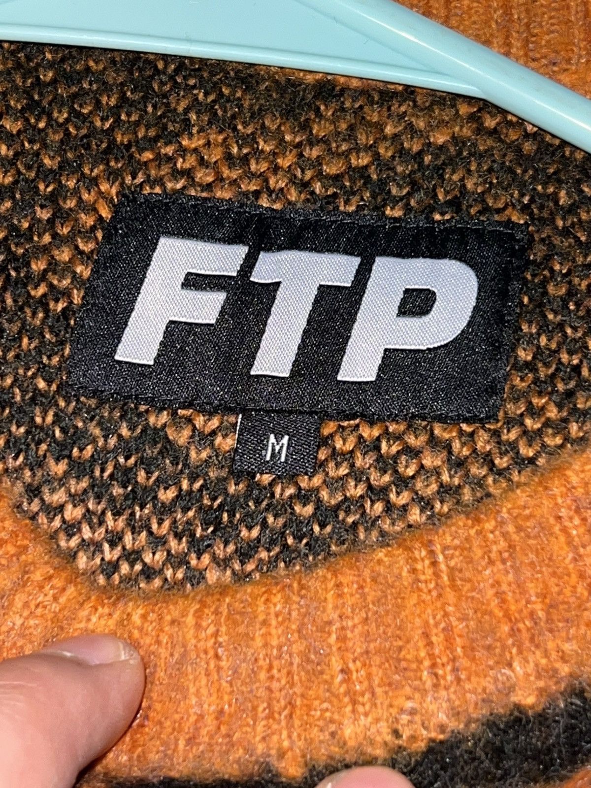 Fuck The Population FTP Archive Mohair sweater - Orange Size US M / EU 48-50 / 2 - 3 Thumbnail