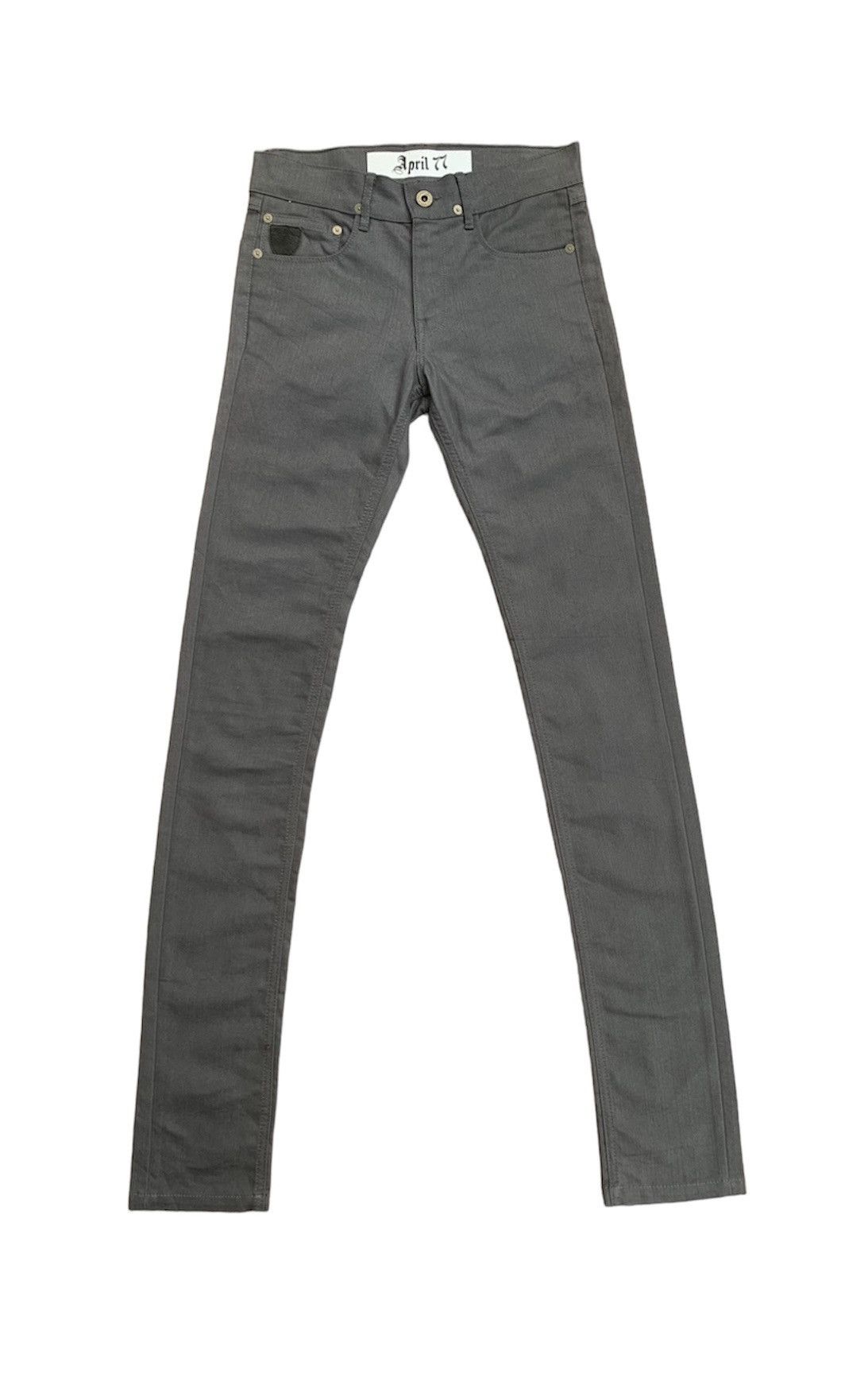 image of April 77 Joey Colordrive Unisex Skinny Streching Pants in Grey, Men's (Size 27)