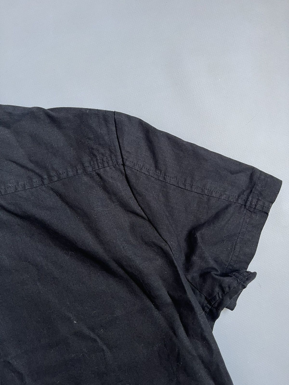Versace Jeans Couture Versace Jeans Couture Women Black Linen Button Up Shirt Size L / US 10 / IT 46 - 19 Thumbnail