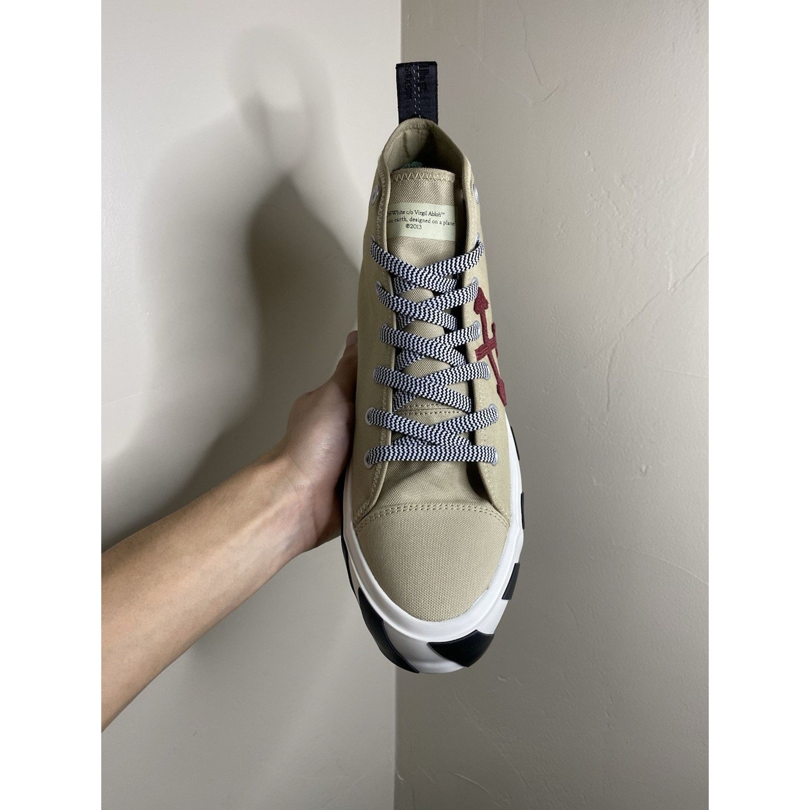 Off-White Size 45 EU ( 12 US ) - Off-White “Sand Burgundy” | NEW ! Size US 12 / EU 45 - 13 Thumbnail