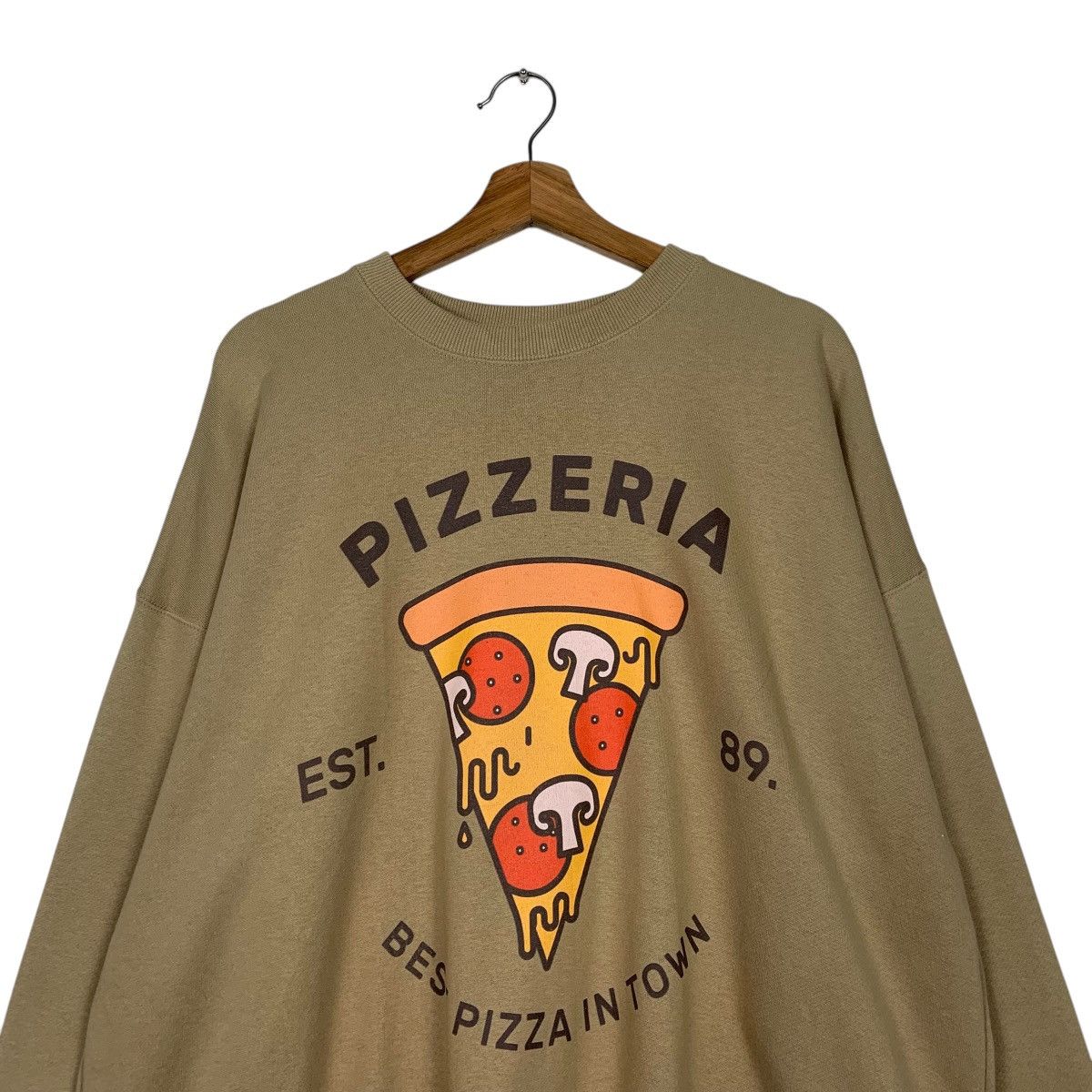 Japanese Brand Pizzeria Big Logo Crewneck Sweatshirt Size US M / EU 48-50 / 2 - 2 Thumbnail