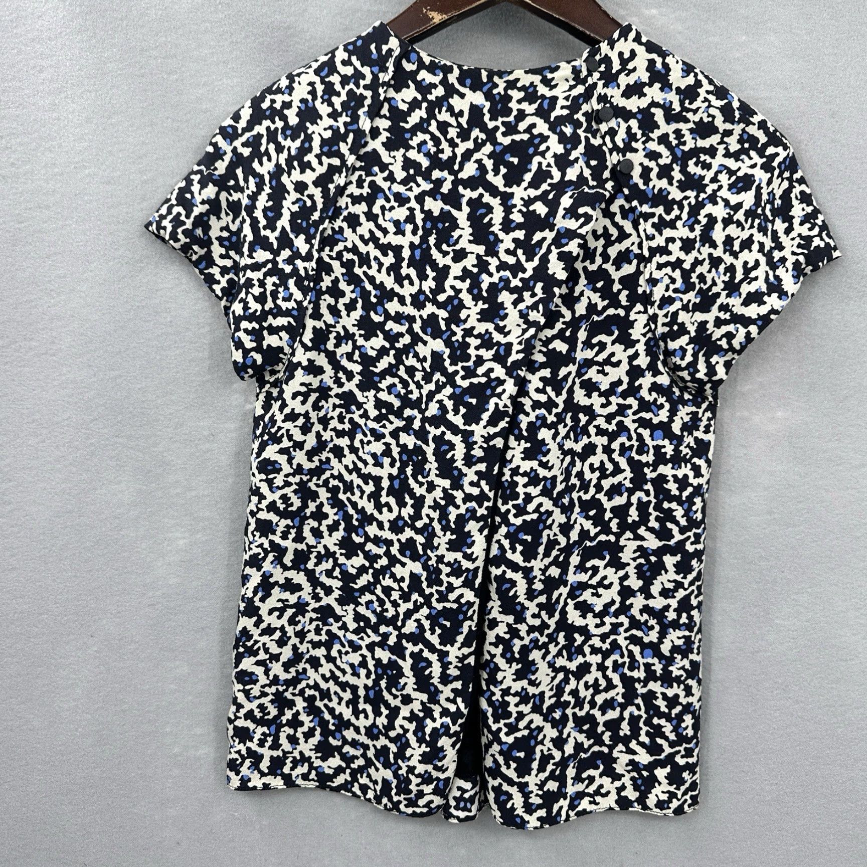 Proenza Schouler VINTAGE Proenza Schouler Blouse Shirt Womens 2 Ivory Silk Pleated Geometric Bohemian 90s Mens Womens? Size XS / US 0-2 / IT 36-38 - 6 Thumbnail