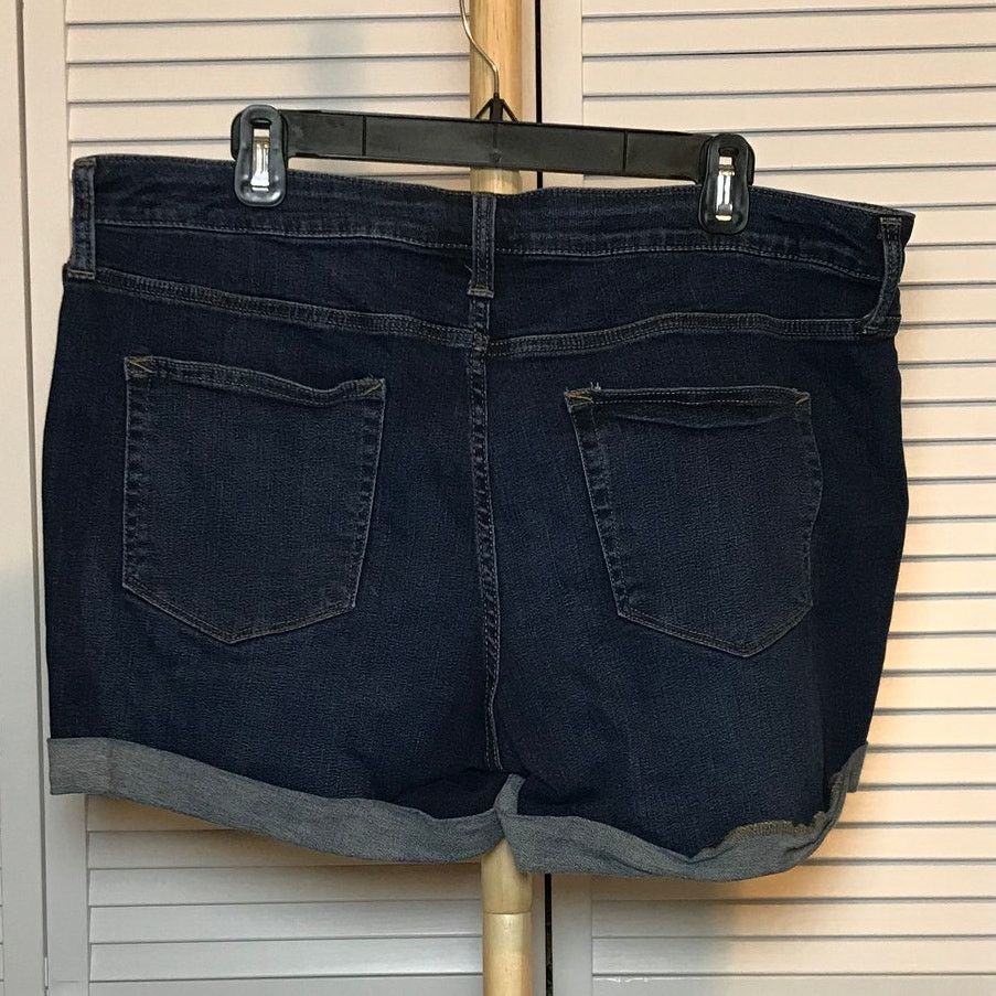 Other A New Approach High-rise Denim Jean Cuffed Hem Shorts 16 Size 38" / US 16 / IT 52 - 2 Thumbnail